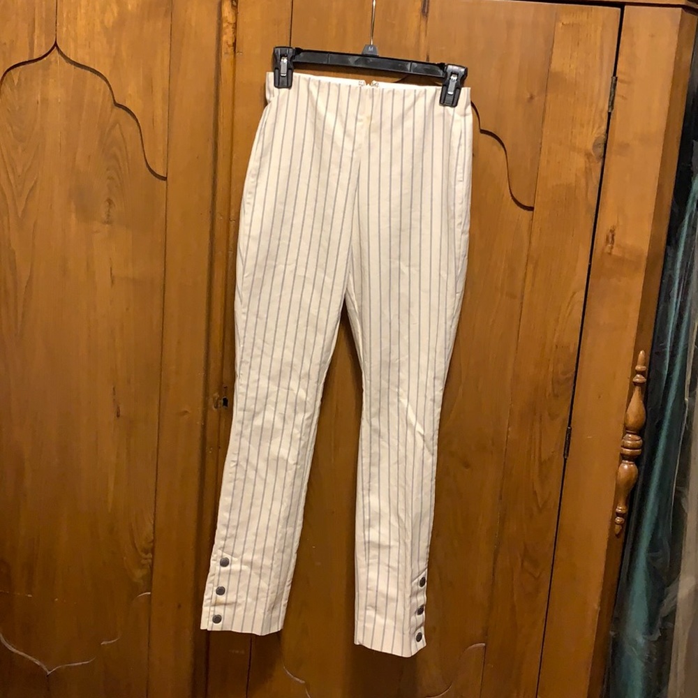 Rag and bone sz 0 white pinstripe pants